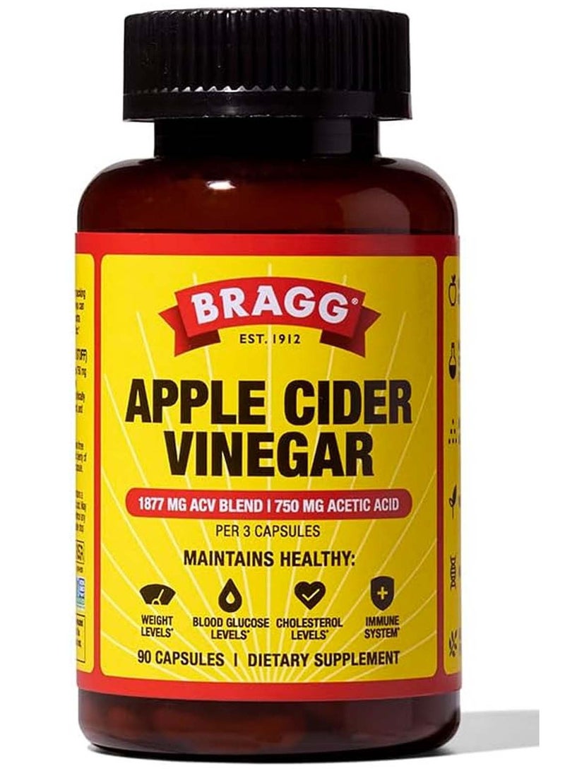 Bragg Apple Cider Vinegar , 90 Capsules - Image 1
